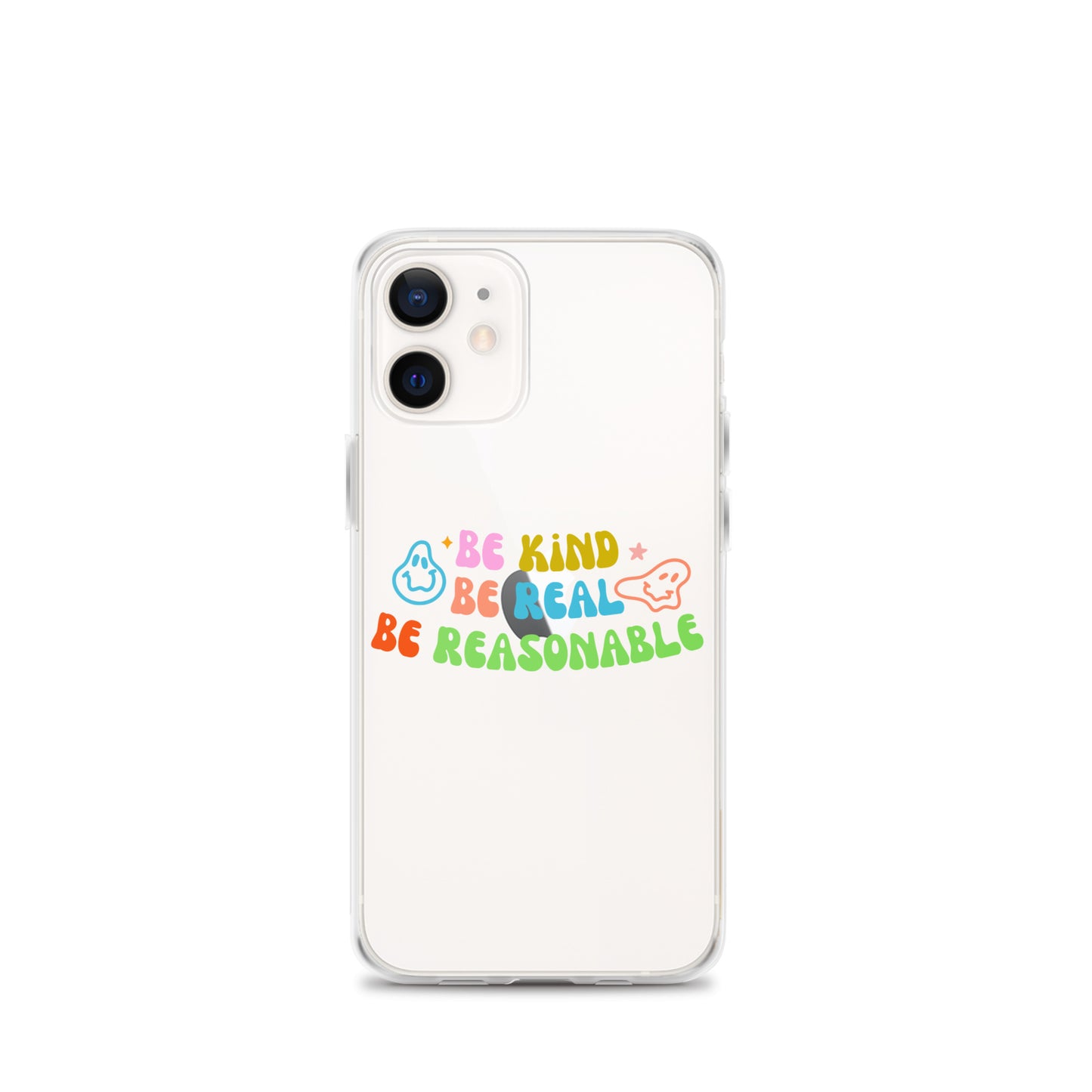 Be Kind, Be Real, Be Reasonable Retro - Clear Case for iPhone®