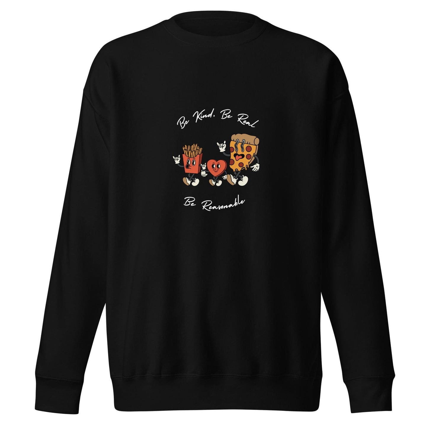 Cool Fries Heart Pizza - Unisex Sweatshirt